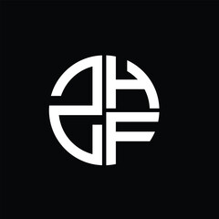 ZHF logo ZHF icon ZHF vector ZHF monogram ZHFletter ZHFminimalist ZHFtriangle ZHFflat Unique modern flat abstract logo design.