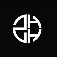 ZHH logo ZHH icon ZHH vector ZHH monogram ZHHletter ZHHminimalist ZHHtriangle ZHHflat Unique modern flat abstract logo design.