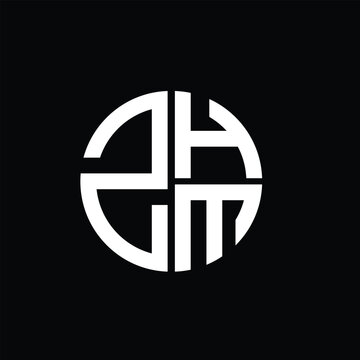 ZHM logo ZHM icon ZHM vector ZHM monogram ZHMletter ZHMminimalist ZHMtriangle ZHMflat Unique modern flat abstract logo design.