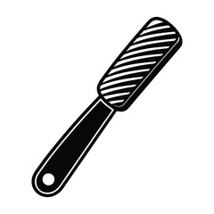 Barber element isolated hair parting tool on white background