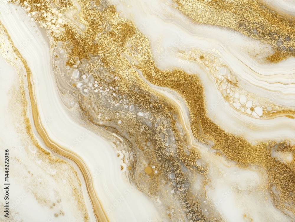 Poster luxurious marble texture with gold veins abstract background capturing elegance and sophistication i