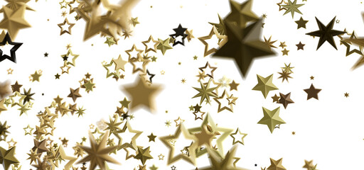 Beautiful background image of gold and black stars on white. Perfect for holidays, celebrations, and more.