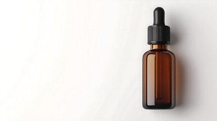 Amber glass dropper bottle