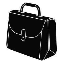 isolated legal document bag on white background