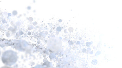 Soft, ethereal background with floating white bubbles. Perfect for clean, modern designs.