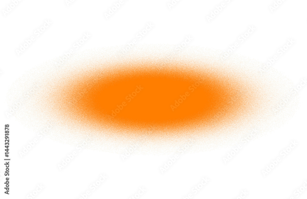 Poster orange shadow overlay effect isolated on transparent background. blurred noise shadow. gradient shad