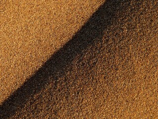 Close-up of sandy sunlit dunes in Richtersveld