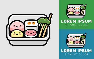 Tasty Bento Box with Sweet and Savory Foods