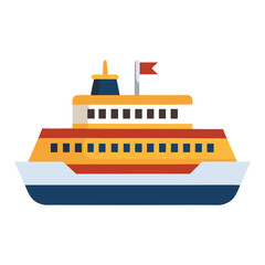 Ferry icon isolated on white background