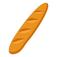 Crispy French Baguette Illustration
