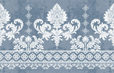 Ethnic Motifs Ikat floral paisley embroidery floral. ikat Saree Sarong oriental pattern traditional.Ikat embroidery style abstract embroidery design for texture,fabric,clothing,wrapping,decoration