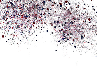 Abstract Red Blue Gray Glitter Particles Background