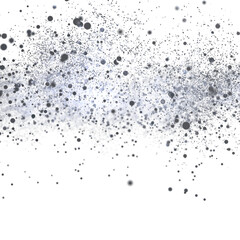 High-resolution image of abstract dust and particles floating on white background. Perfect for design.