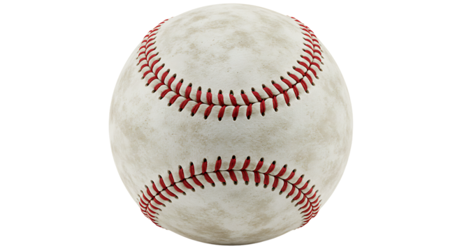 A close up shot of a baseball