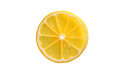 lemon slice on white background