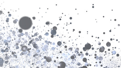Sparkling silver bubbles on white. Perfect for websites, presentations, and designs.