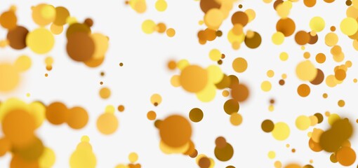 Abstract background with blurred golden circles. Perfect for celebratory designs.