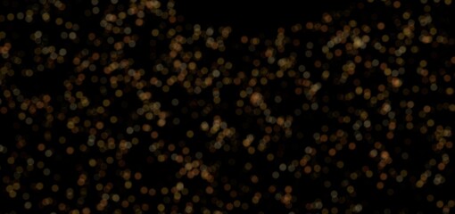 Abstract background with golden bokeh lights. Perfect for festive designs.