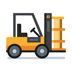Forklift icon isolated on white background