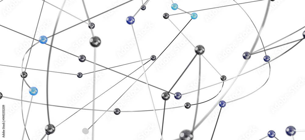 Leinwandbilder abstract image of a network connection. great for technology, communication, and connection concepts