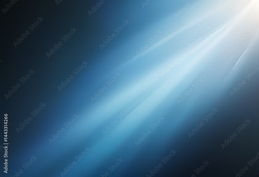 Poster a smooth gradient of cool blues and whites radiates from a bright, unseen source, creating a sense o