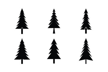 set of christmas tree