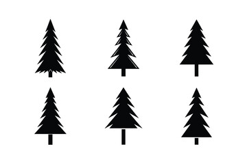 Fototapeta premium set of christmas tree