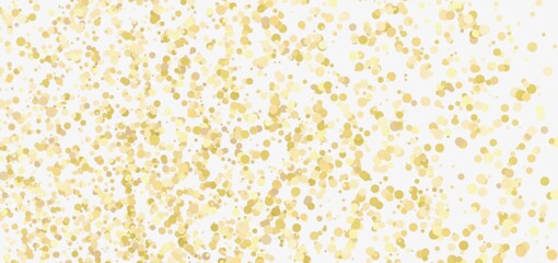 Sparkling gold confetti on white. Perfect for celebrations!