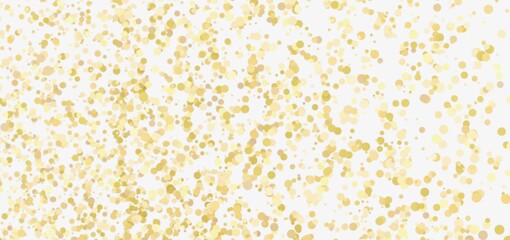 Elegant gold confetti on white. Perfect for celebrations, events, and festive designs.