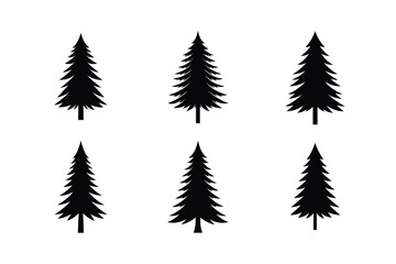 Fototapeta premium set of christmas tree