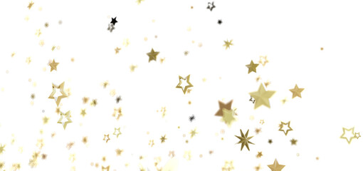 Sparkling gold stars on white. Perfect for holidays, celebrations, and more!