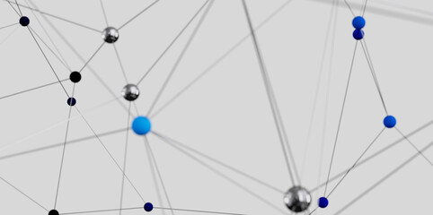 Stock photo of an abstract network connection. Ideal for technology, communication, and global...