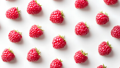 Delicious fresh ripe raspberry on white background
