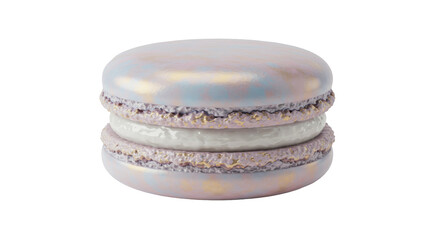 Isolated Pearlescent Macaron Pastel Cookie