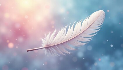 Naklejka premium Soft, ethereal feather texture; delicate, wispy, light, airy background , elegant, smooth, plume