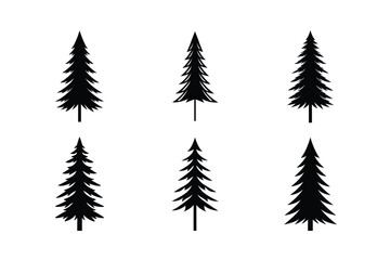 Fototapeta premium set of christmas tree