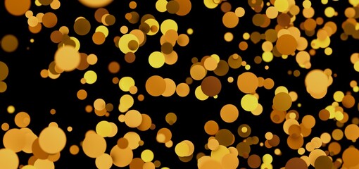 Abstract background with golden circles. Perfect for celebratory designs.