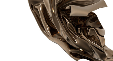 Abstract Brown Fabric Drape