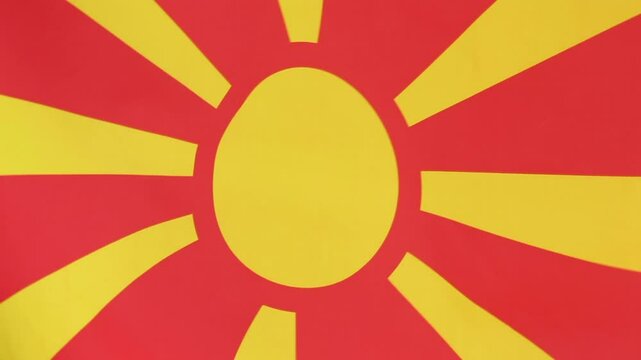 National flag of Macedonia