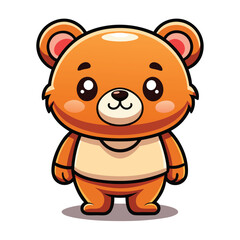 Fototapeta premium Cute cartoon bear