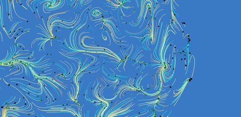 Colorful abstract background with swirling lines and dots. Perfect for websites, presentations, and more!