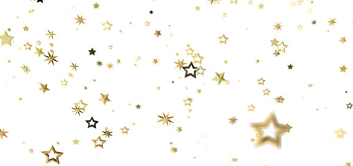 Sparkling gold stars on white. Perfect for holidays, celebrations, and more!