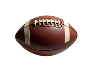 A Detailed Portrait of a Classic American Football, Showcasing Texture, Craftsmanship, and Nostalgia of the Beloved Sport Equipment in Elegant Style