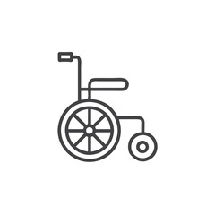 Wheelchair Icon for Inclusive Design - Essential for Public Facilities, Website Accessibility Sections, Building Plans, Navigation Maps, and Disability Services