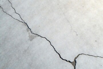 Fototapeta premium Intricate veining in light grey concrete slab, polished, building