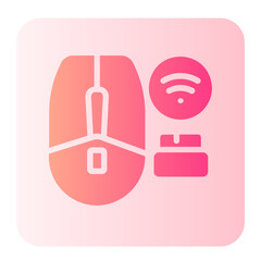 Wireless Mouse  gradient icon