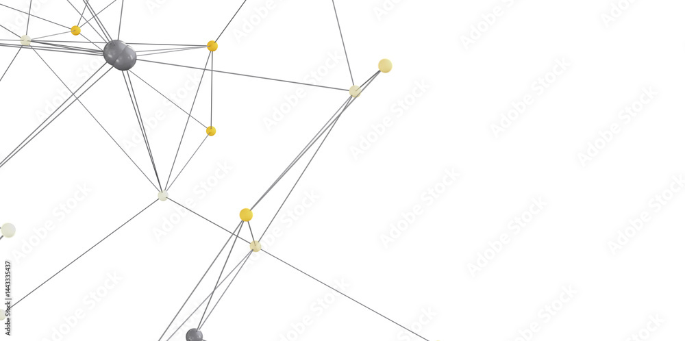 Leinwandbilder modern network visualization. ideal for tech, data, and connection concepts.
