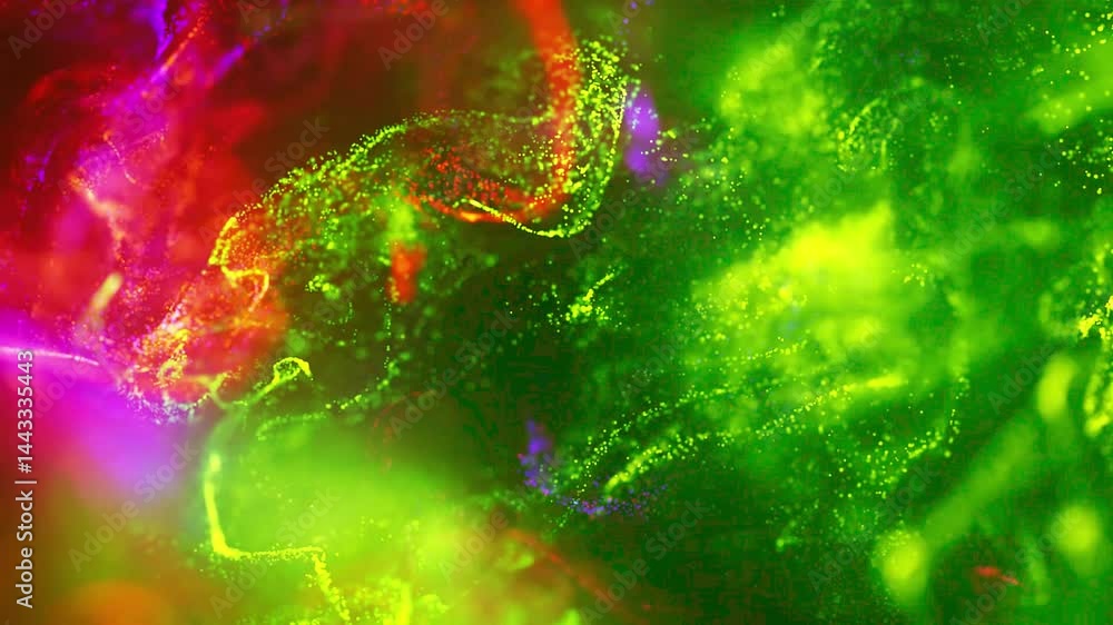 Wall mural particle wave background animation | flowing energy field in motion