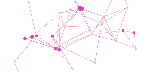 Stock photo of abstract network connection with dots and lines. Perfect for technology,...
