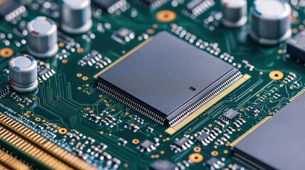 Rare Earth Electronics Concept, High Performance Computer Processors on a Circuit Board with Advanced Technology Components